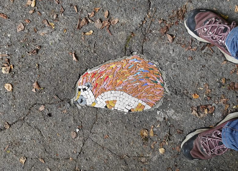 Fresque en mosaïque – chantier artistique !