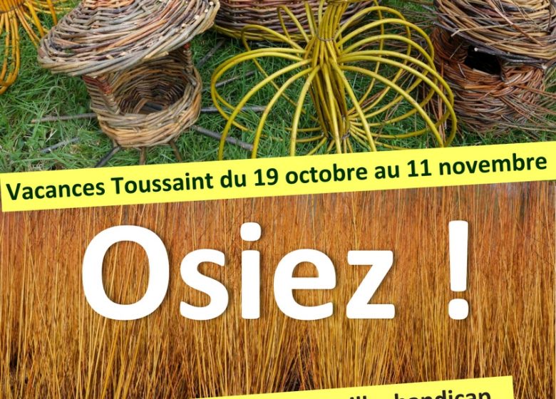 Ateliers Osier Créatif – Vacances de la Toussaint au Centre d’Art autour de l’osier : O S I E Z !